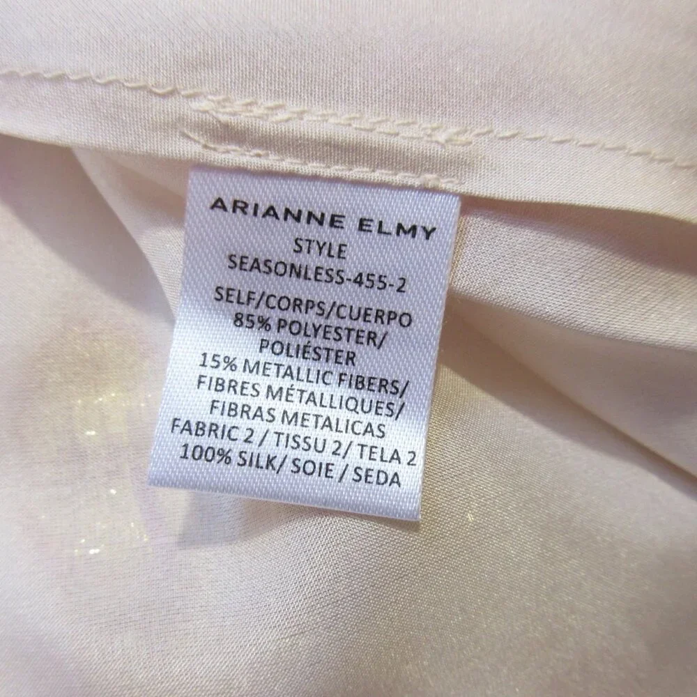 NWT Arianne Elmy Good Luck Mini in Pink Floral Organza Swing Dress L $435 - Picture 9 of 16